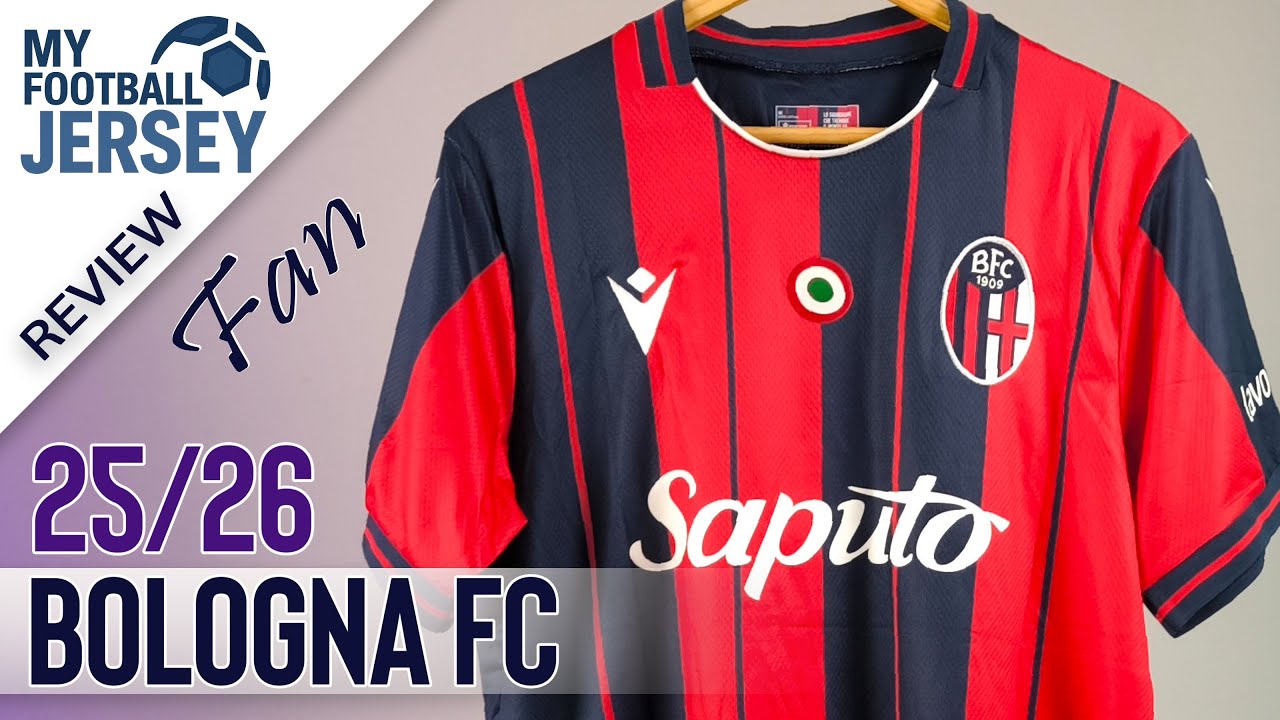 Bologna FC Home Jersey 25/26 (Kitgg) Fan Version Review - YouTube