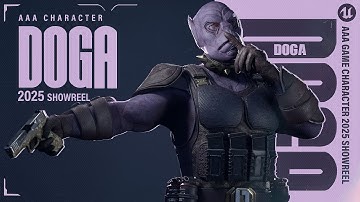 DOGA | AAA Game Ready Character Showreel 2025 (ZBrush, Maya, Substance Painter, Unreal Engine 5)