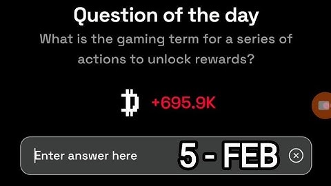 Dropee Question Of The Day Code 5 February  | Today Dropee Question Of The Day Answer | AGP