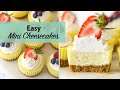 Easy mini cheesecakes