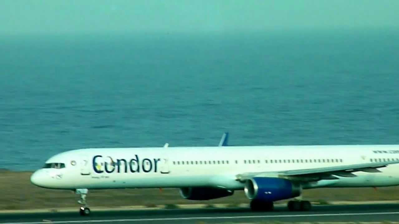 Condor Boeing 757-300 take off. Fuerteventura Airport