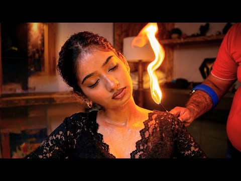 Shamboo Barber’s Fire Head Massage | Real Power ASMR Massage Therapy 