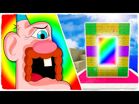 HOW TO MAKE A PORTAL TO THE DIMENSION OF UNCLE GRANDPA - MINECRAFT