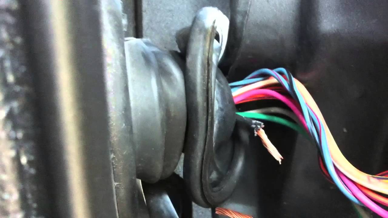 Jeep door wire repair - YouTube  2004 Jeep Grand Cherokee Drivers Door Wiring Diagram    YouTube