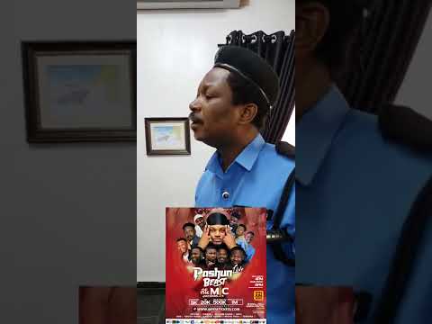 Officer Ochuko Coming thru to maintain Decorum. ONE DAY TO GO. PASHUN LIVE, MUSON CENTRE. JUNE 5