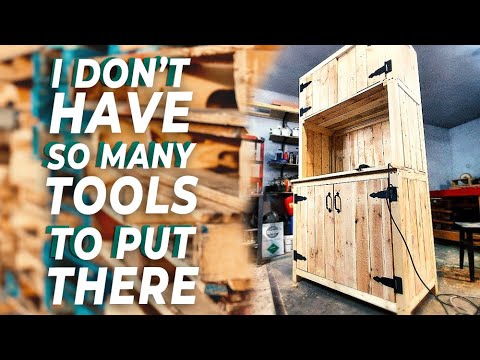 Pallet project DIY Rustic cabinet