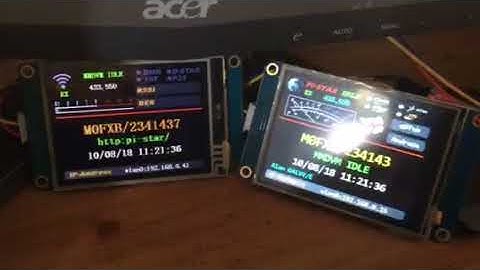 Mmdvm dual Nextion  screens jumbo spot Pi star