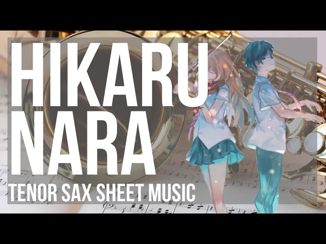 Hiraku Nara (Your Lie in April) for alto sax Sheet music for Saxophone alto  (Solo)