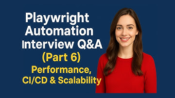 ⚡Playwright Automation Interview Q&A (Part 6) | Performance, CI/CD & Scalability Testing Explained 🚀