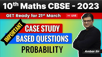 Case Study Probability | Assertion & Reasoning Probability |Class 10 | CBSE | Study Isle