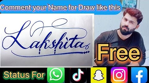 Lakshita Name Signature Calligraphy Status | How to Cursive write with cut Marker #lakshita