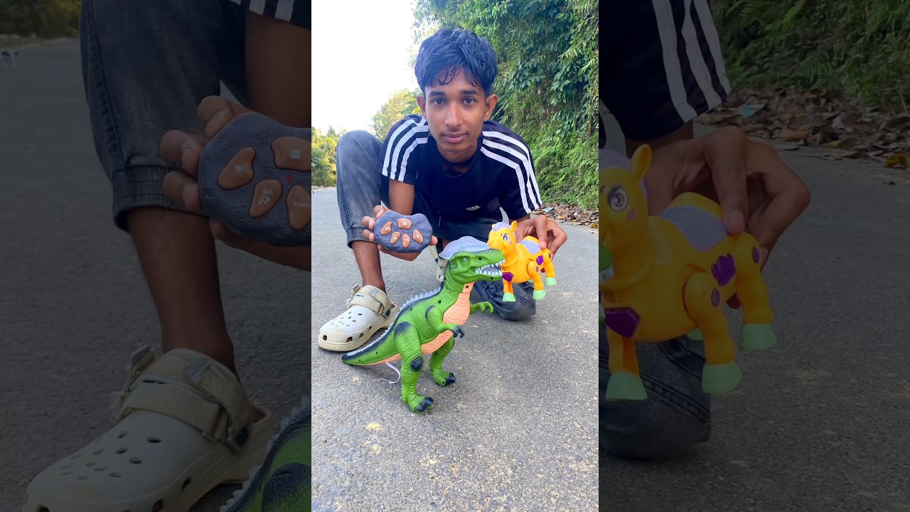 Mini Rc  Deer Vs Big Dinosaur unboxing  😱