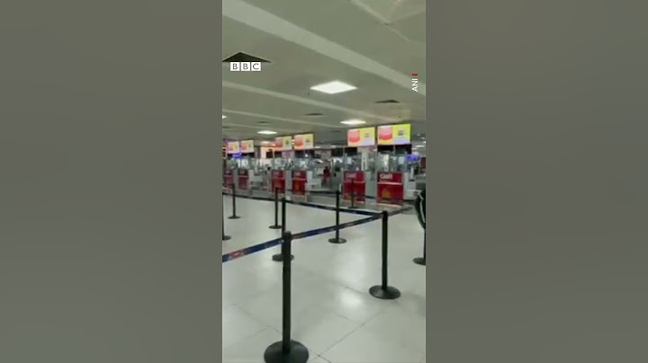 Vacant Go First counters at the Delhi airport #india #bbcnewsindia #GoAirways