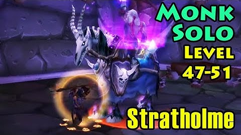 Full Stratholme Dungeon on SOLO MONK and I gained FOUR LEVELS | Mists of Pandaria