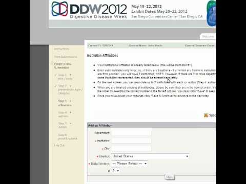 How to Submit a Video Abstract for DDW 2012