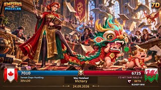 Seven Days Hunting ⚔️ I'D HIT THAT | Bloody War | Empires & Puzzles Alliance War  screenshot 2