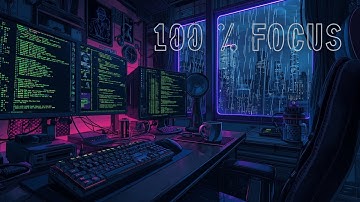 Music for Coding & Programming 🖥️ Cyberpunk Hacker Room [1 Hour Loop] Deep Focus