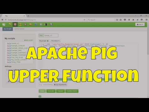 Pig UPPER Function: Apache Pig String Series