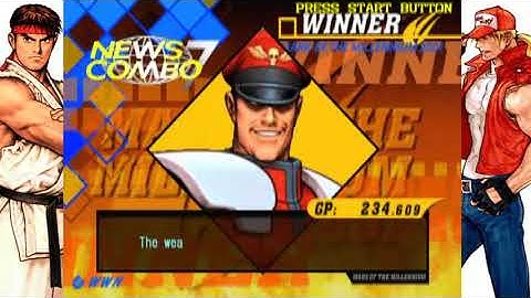 Capcom vs. SNK 2 on PCSX2 - Arcade Mode with M. Bison