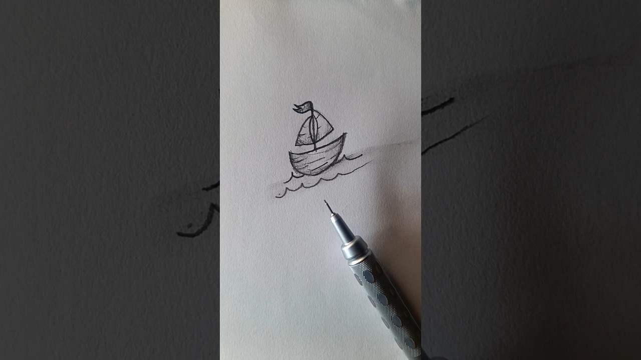 How to Draw a Sailboat in 60 Seconds – Super Simple! 