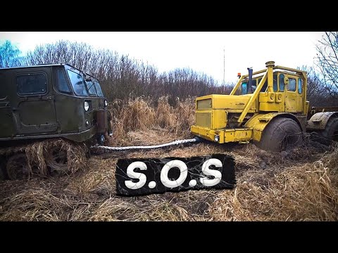 Видео: Эвакуация КИРОВЦА К-701 из болота, ГЭТ-С в деле.СИЛЫ НА ИСХОДЕ!!
