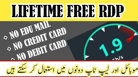 Free RDP kaise banaye mobile se | Without Credit Card | How to Create Free RDP In Mobile For 30 days
