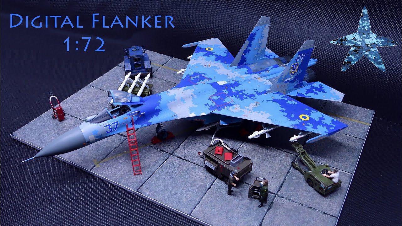 ウクライナ空軍 SU-27UB FLANKER-C 1/72スケールモデル Su-27UB Flanker-C 1:72 Diecast Model - JC Wings JC-JCW-72