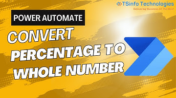 Power Automate Convert Percentage to Whole Number
