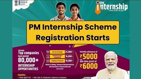 80,000+ Post PM Internship Scheme 2024 Apply Now 💻