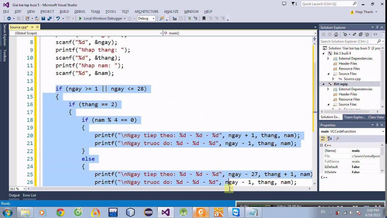 Giải bài tập câu lệnh điều kiện - rẽ nhánh