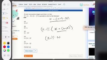 If k and n are positive integers such that n is greater than k, then k!+(n−k)∗(k−1)! is equivalent..
