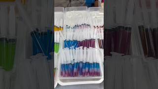 🔴#bangkok SYRINGES lookJELLIES #food #asmr #shorts