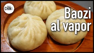 Cómo hacer PAN CHINO RELLENO al VAPOR / BAOZI (包子)