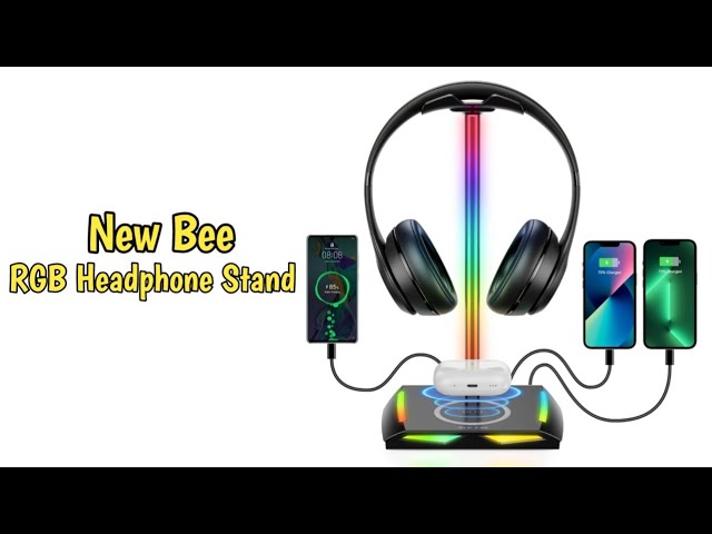 RGB Headphone Stand Z8 – New Bee