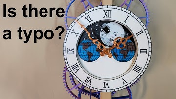 Is there an error in the clock dial?