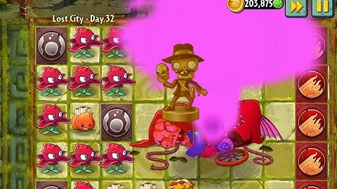 Plants vs Zombies 2 Walkthrough (Android) - Lost City Day 32 - Zombot Aerostatic Gondola