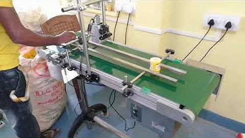 Batch code printing on plastic containers with the Anser U2-ProS TIJ printer