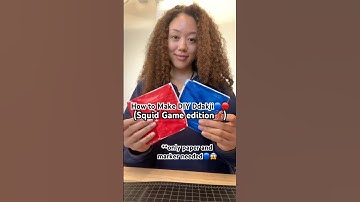 How to Make DIY Ddakji (Squid Game edition🦑) #viralvideo #squidgame2