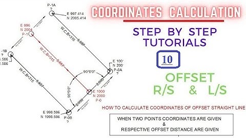 How to calculate coordinates of offset lines