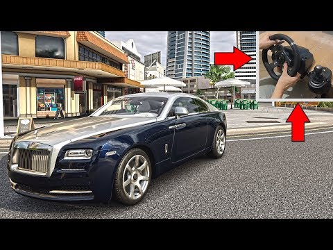 rolls-royce-wraith-steering-wheel-gameplay-|-forza-horizon-3-racer-v8