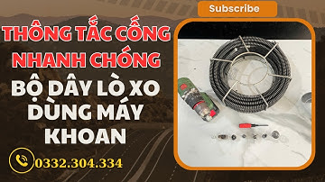 Dây Lò Xo Thông Tắc Cống Gia Đình – Giá Rẻ, Hiệu Quả Cao