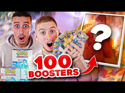 OPENING BATTLE 100 POKEMON BOOSTER PACKS WITH MICHOU... (the loser has to do a forfeit)