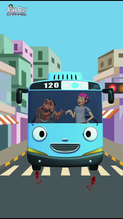 upin ipin ketabrak bus tayo #shorts #upinipin