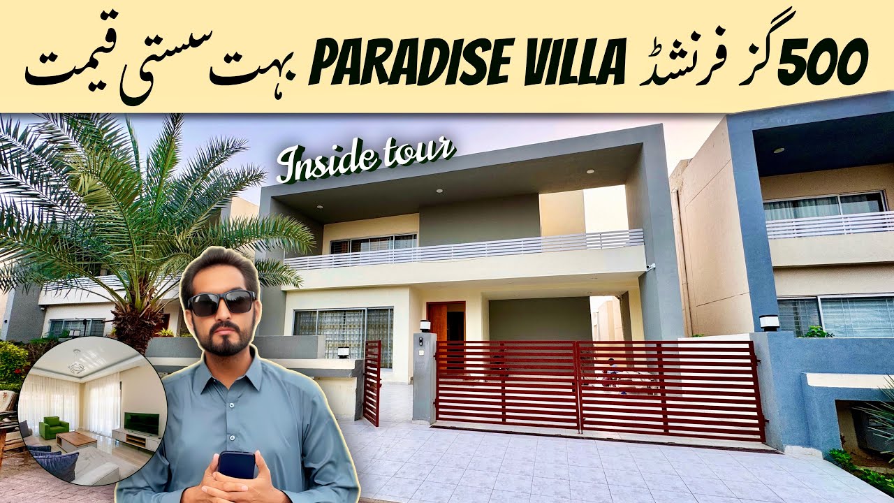 Paradise Villas 500 Sq Yards Bahria Town Karachi | Inside Tour | House for sale Bahria Town Karachi