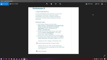 Tugas E-Learning - Pertemuan 9 - Teknologi Web Service