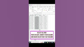 Date में से Day, Month और Year को अलग करें ⚡🔥| Split Date | Separate Day Month and Year | #ccc