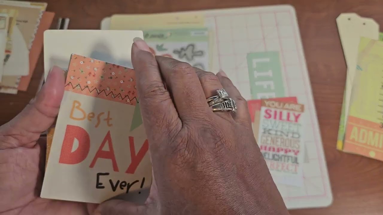 A beautiful yellow flower junk journal 