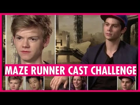 Maze Runner Cast Challenge - with Dylan O'Brien and Thomas Brodie-Sangster