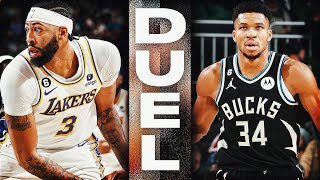 Anthony Davis (44 PTS \& 10 REB) vs Giannis Antetokounmpo (40 PTS) BIG MAN BATTLE! | December 2, 2022