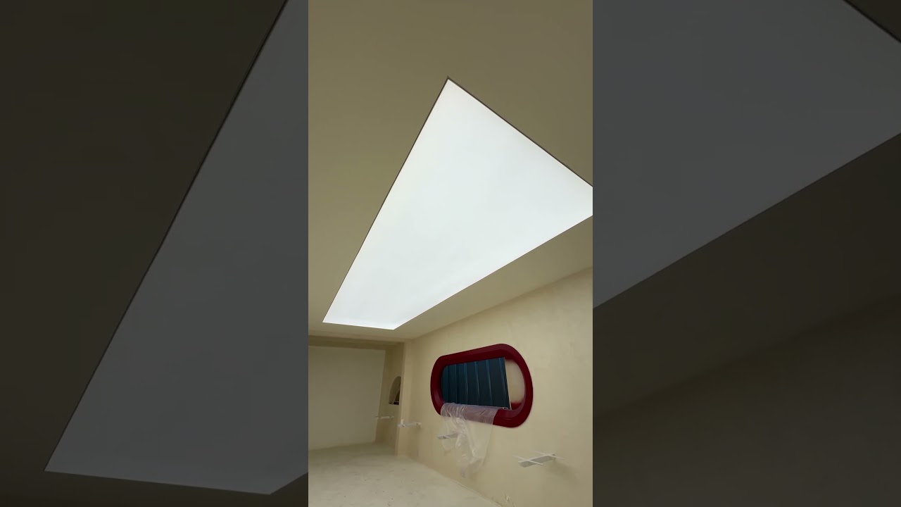 Stretch ceiling with backlight 